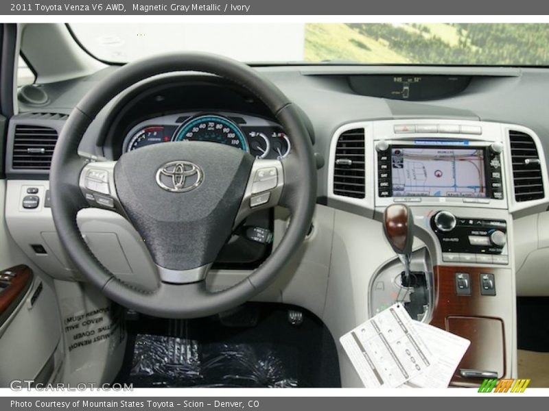 Magnetic Gray Metallic / Ivory 2011 Toyota Venza V6 AWD