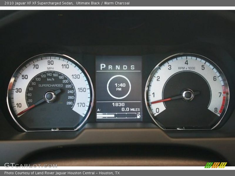  2010 XF XF Supercharged Sedan XF Supercharged Sedan Gauges