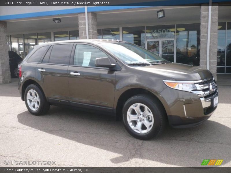 Earth Metallic / Medium Light Stone 2011 Ford Edge SEL AWD
