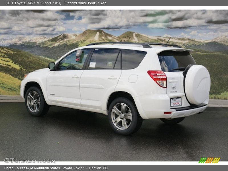 Blizzard White Pearl / Ash 2011 Toyota RAV4 V6 Sport 4WD