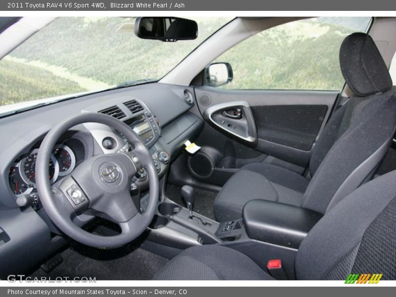 Blizzard White Pearl / Ash 2011 Toyota RAV4 V6 Sport 4WD