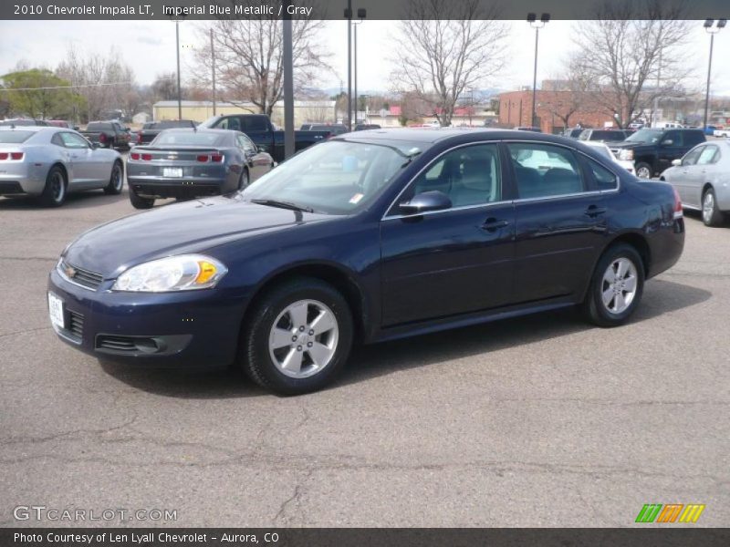 Imperial Blue Metallic / Gray 2010 Chevrolet Impala LT