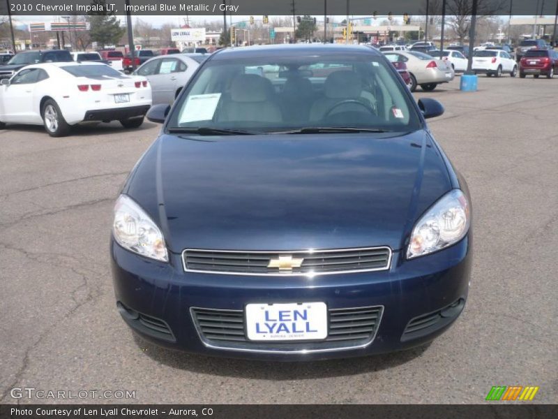 Imperial Blue Metallic / Gray 2010 Chevrolet Impala LT