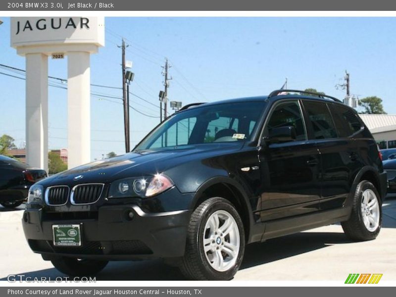 Jet Black / Black 2004 BMW X3 3.0i