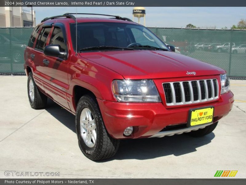 Inferno Red Pearl / Dark Slate Gray 2004 Jeep Grand Cherokee Laredo