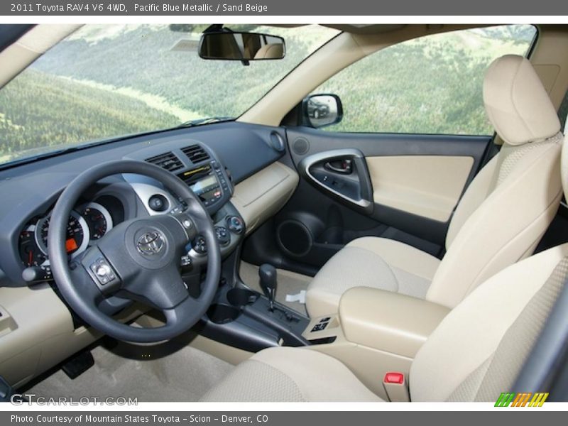 Pacific Blue Metallic / Sand Beige 2011 Toyota RAV4 V6 4WD