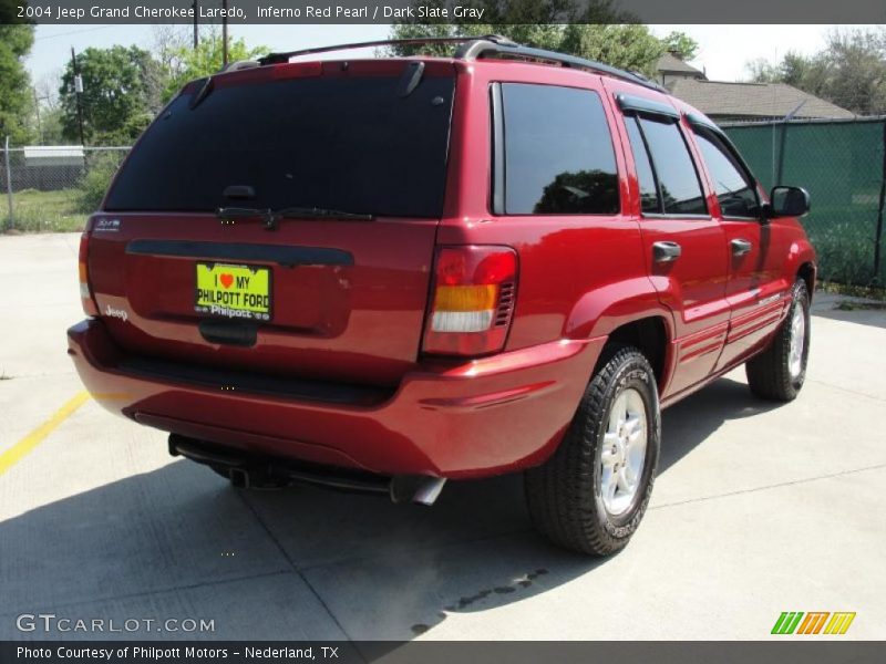 Inferno Red Pearl / Dark Slate Gray 2004 Jeep Grand Cherokee Laredo