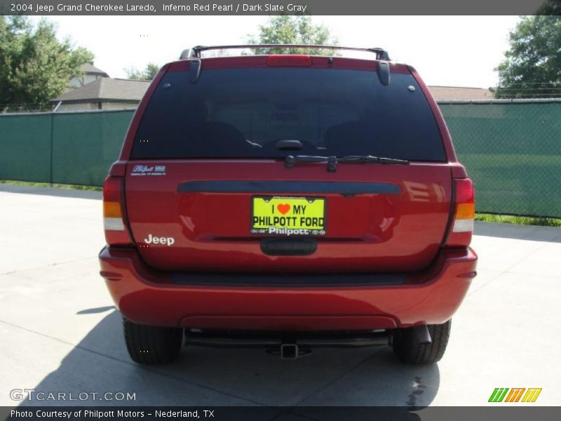 Inferno Red Pearl / Dark Slate Gray 2004 Jeep Grand Cherokee Laredo