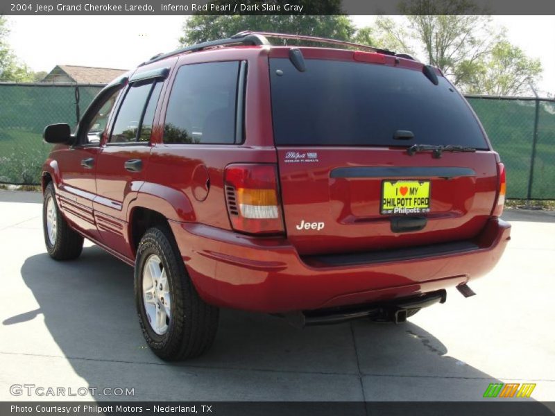 Inferno Red Pearl / Dark Slate Gray 2004 Jeep Grand Cherokee Laredo