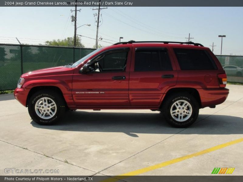 Inferno Red Pearl / Dark Slate Gray 2004 Jeep Grand Cherokee Laredo