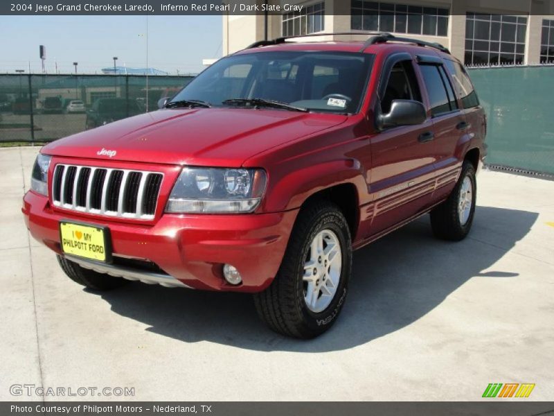Inferno Red Pearl / Dark Slate Gray 2004 Jeep Grand Cherokee Laredo