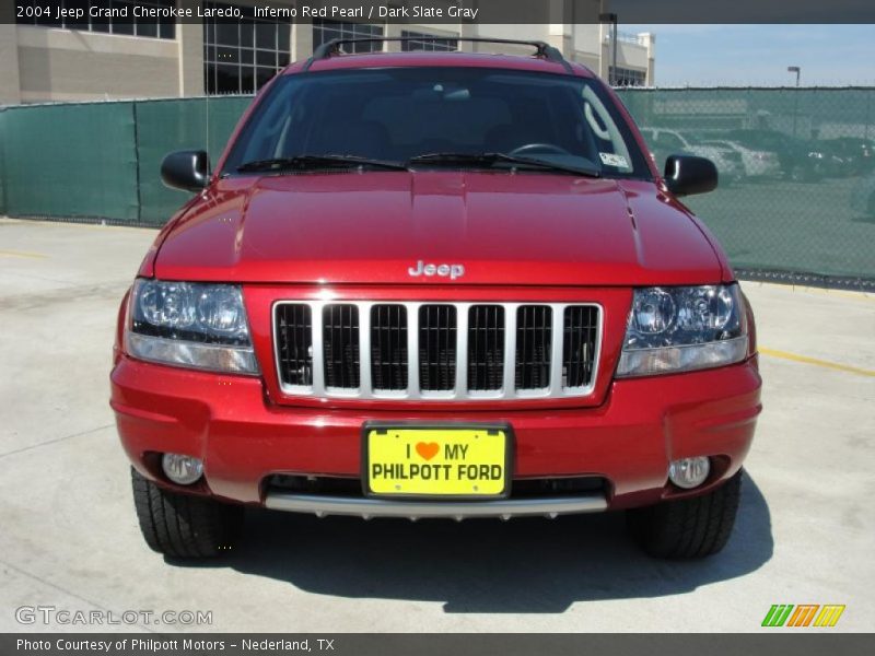 Inferno Red Pearl / Dark Slate Gray 2004 Jeep Grand Cherokee Laredo