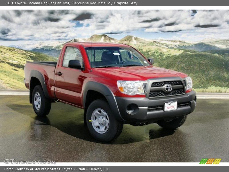 Barcelona Red Metallic / Graphite Gray 2011 Toyota Tacoma Regular Cab 4x4