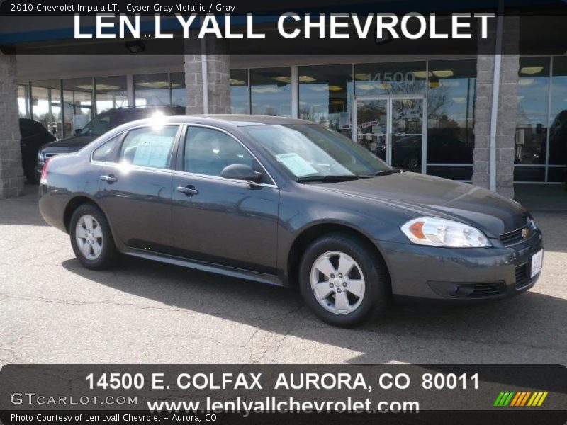 Cyber Gray Metallic / Gray 2010 Chevrolet Impala LT