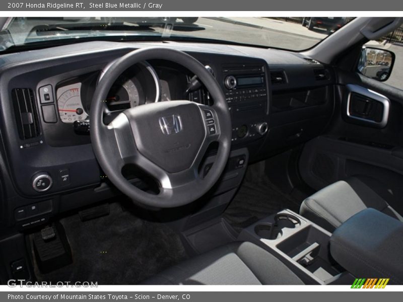 Steel Blue Metallic / Gray 2007 Honda Ridgeline RT