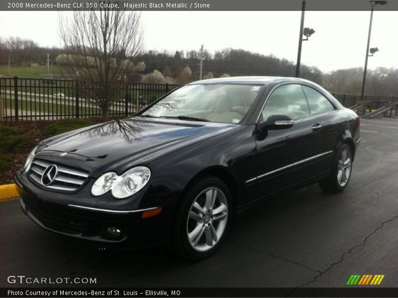 Majestic Black Metallic / Stone 2008 Mercedes-Benz CLK 350 Coupe