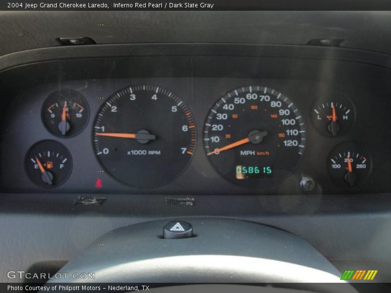 Inferno Red Pearl / Dark Slate Gray 2004 Jeep Grand Cherokee Laredo