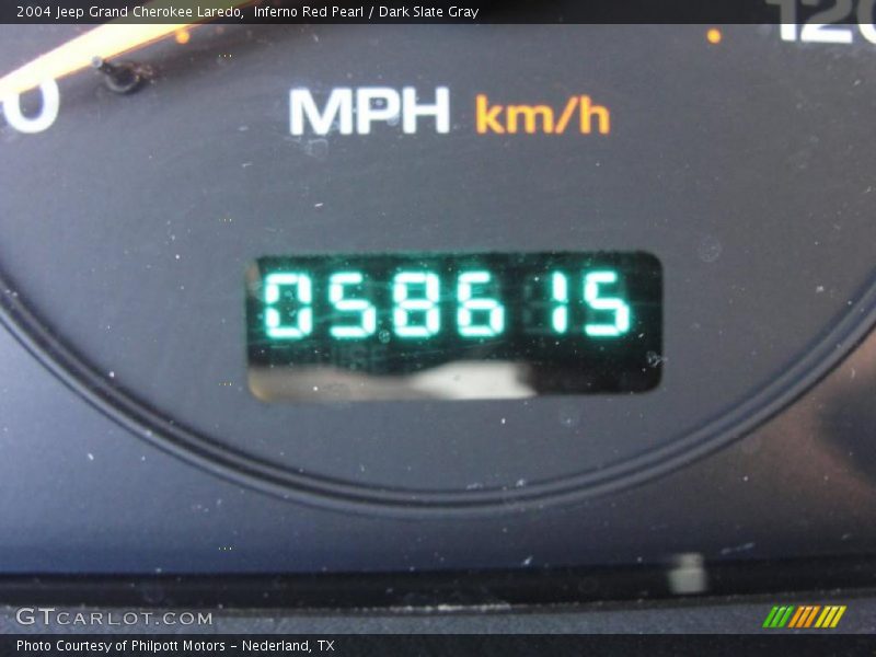 Inferno Red Pearl / Dark Slate Gray 2004 Jeep Grand Cherokee Laredo