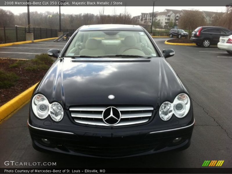 Majestic Black Metallic / Stone 2008 Mercedes-Benz CLK 350 Coupe