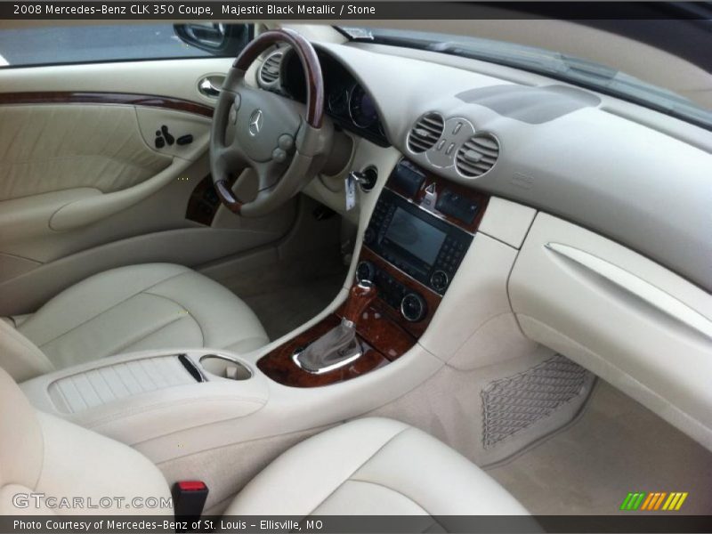 Majestic Black Metallic / Stone 2008 Mercedes-Benz CLK 350 Coupe