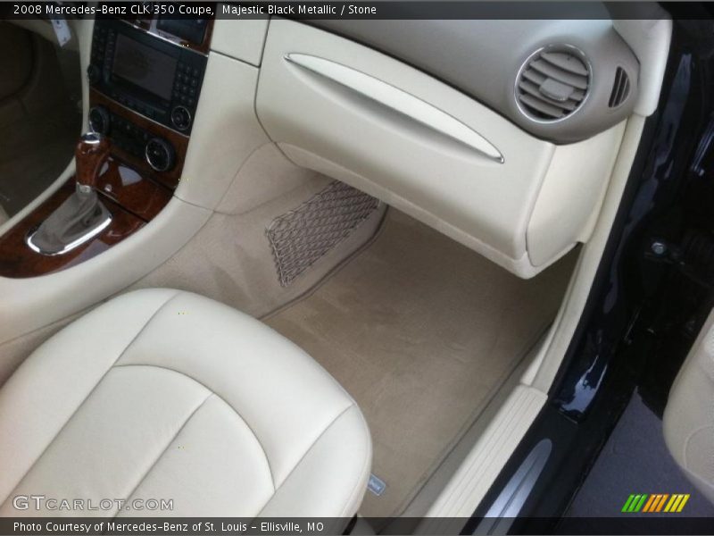 Majestic Black Metallic / Stone 2008 Mercedes-Benz CLK 350 Coupe