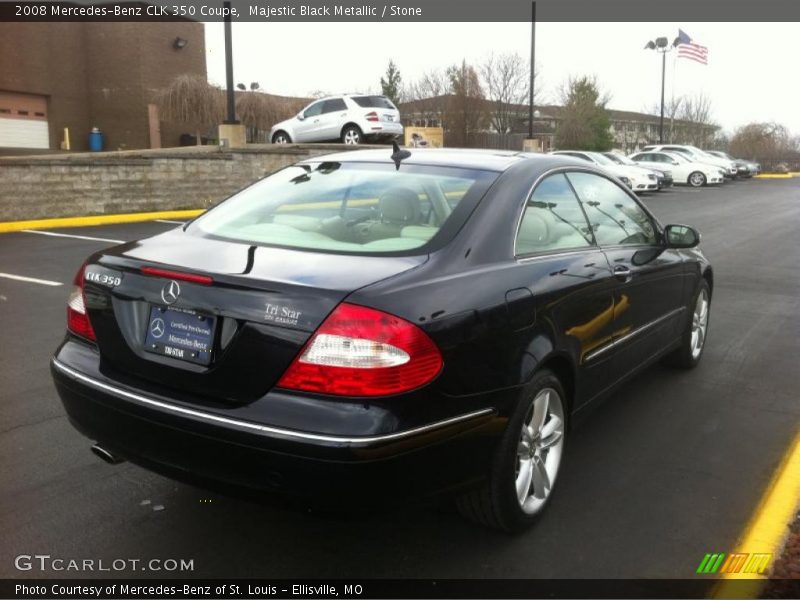 Majestic Black Metallic / Stone 2008 Mercedes-Benz CLK 350 Coupe