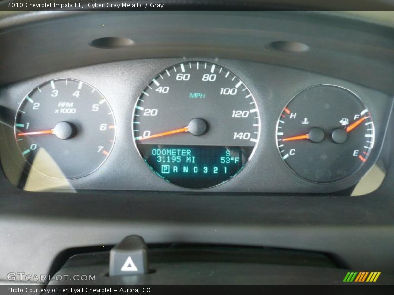 Cyber Gray Metallic / Gray 2010 Chevrolet Impala LT