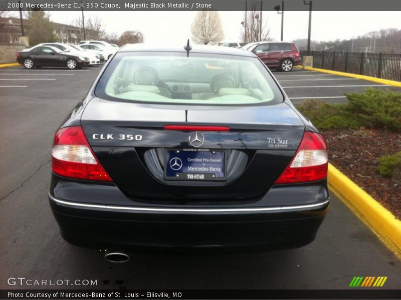 Majestic Black Metallic / Stone 2008 Mercedes-Benz CLK 350 Coupe