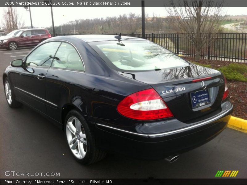 Majestic Black Metallic / Stone 2008 Mercedes-Benz CLK 350 Coupe