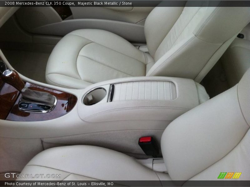 Majestic Black Metallic / Stone 2008 Mercedes-Benz CLK 350 Coupe