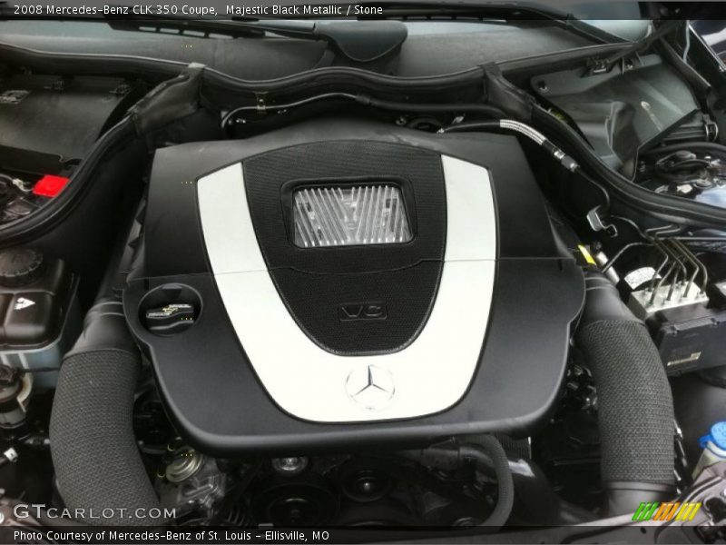 Majestic Black Metallic / Stone 2008 Mercedes-Benz CLK 350 Coupe