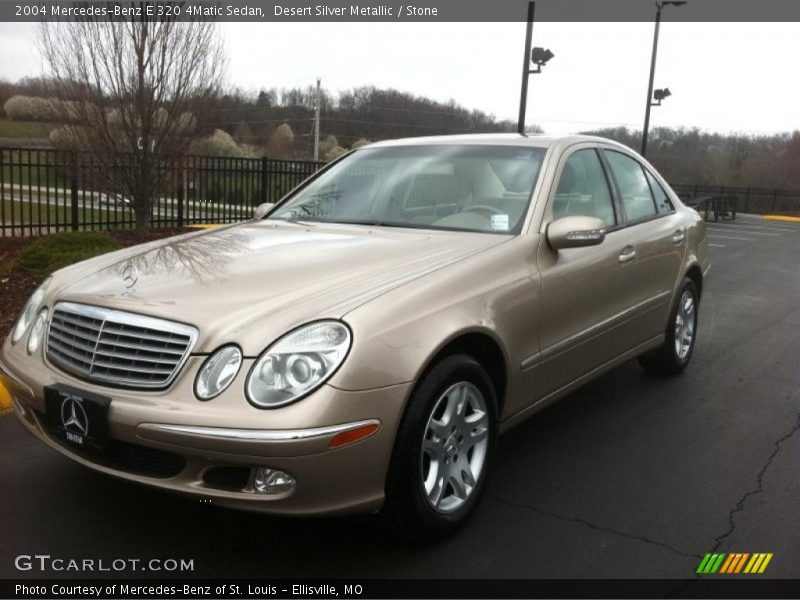 Desert Silver Metallic / Stone 2004 Mercedes-Benz E 320 4Matic Sedan