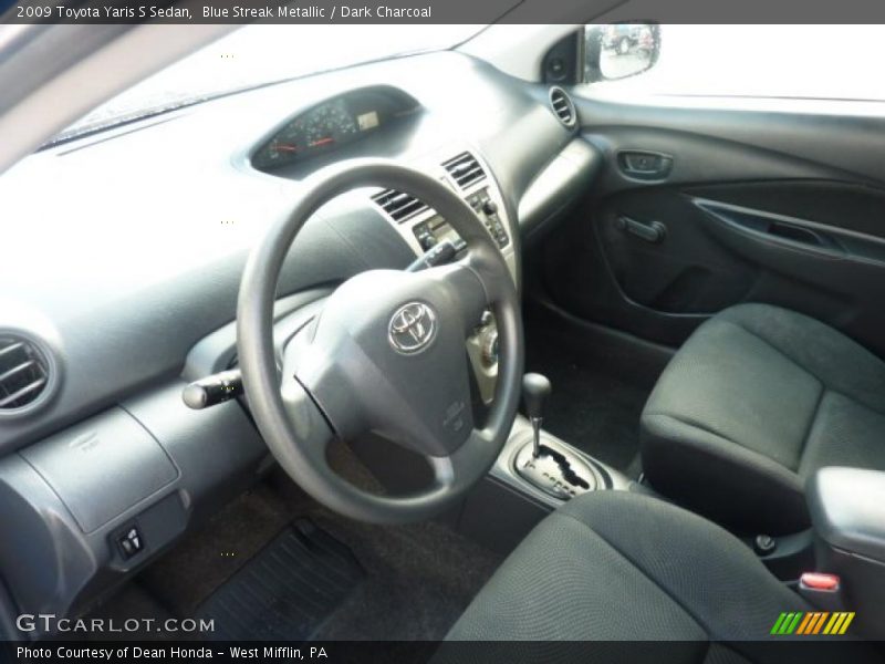 Blue Streak Metallic / Dark Charcoal 2009 Toyota Yaris S Sedan