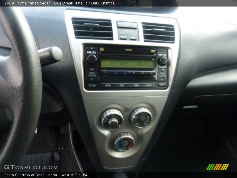 Blue Streak Metallic / Dark Charcoal 2009 Toyota Yaris S Sedan