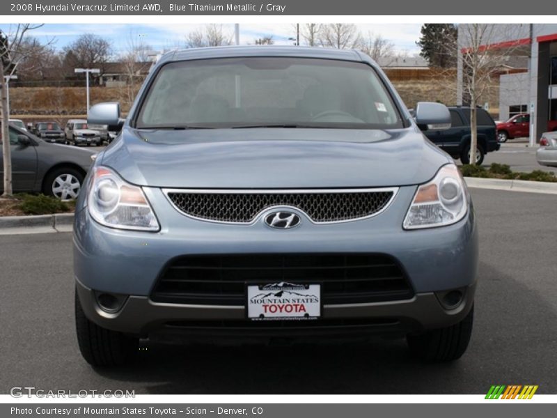 Blue Titanium Metallic / Gray 2008 Hyundai Veracruz Limited AWD