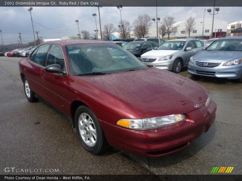 Ruby Red / Dark Gray 2001 Oldsmobile Intrigue GX
