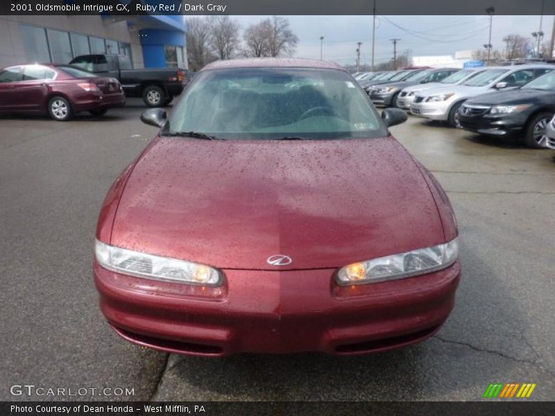 Ruby Red / Dark Gray 2001 Oldsmobile Intrigue GX