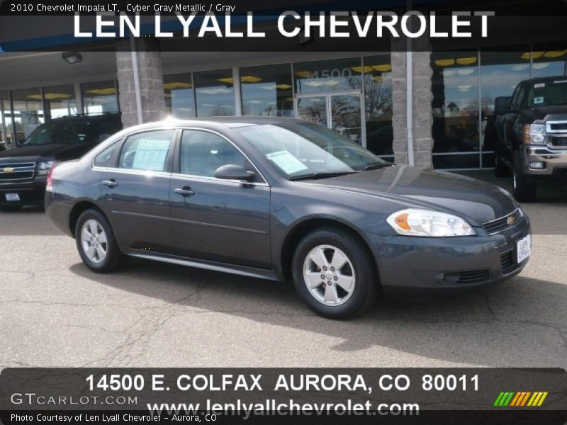 Cyber Gray Metallic / Gray 2010 Chevrolet Impala LT
