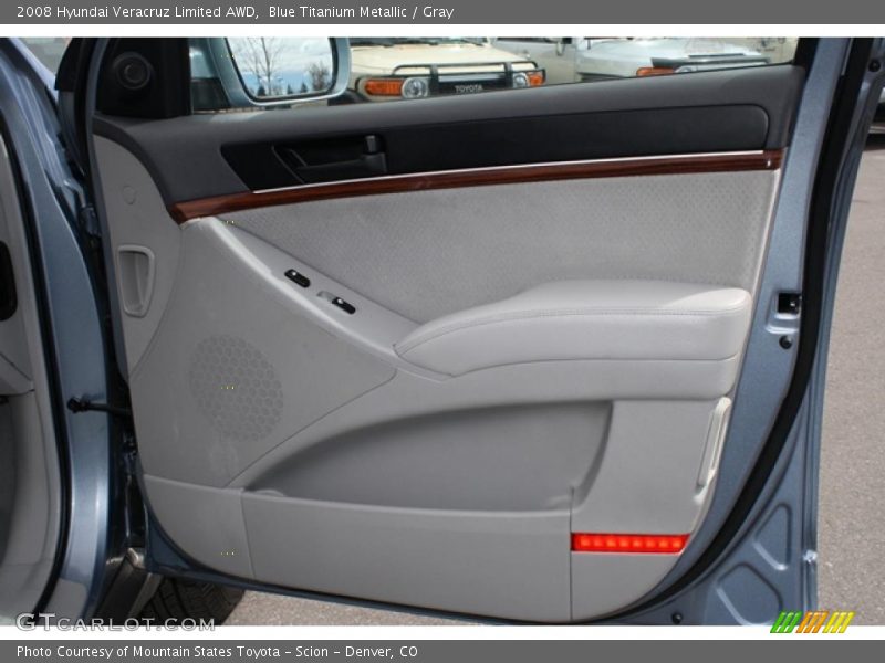 Blue Titanium Metallic / Gray 2008 Hyundai Veracruz Limited AWD