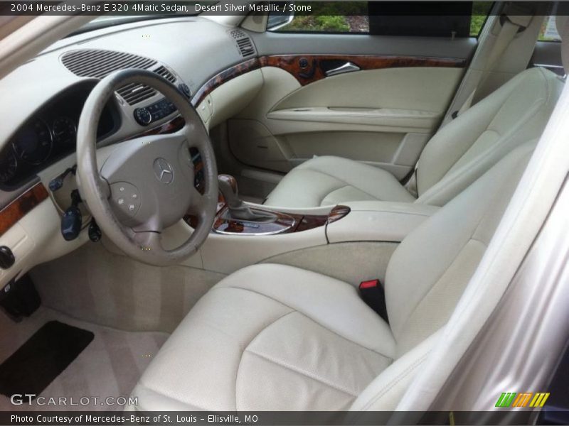 Desert Silver Metallic / Stone 2004 Mercedes-Benz E 320 4Matic Sedan