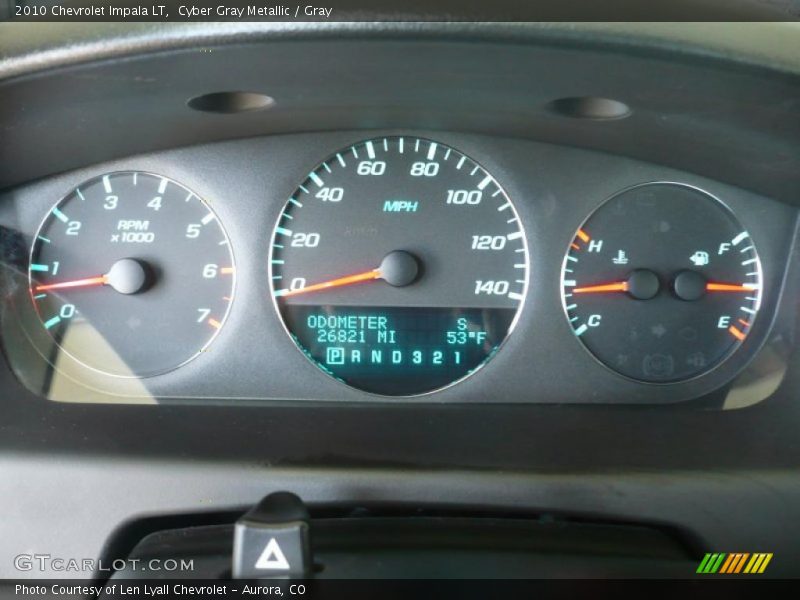 Cyber Gray Metallic / Gray 2010 Chevrolet Impala LT
