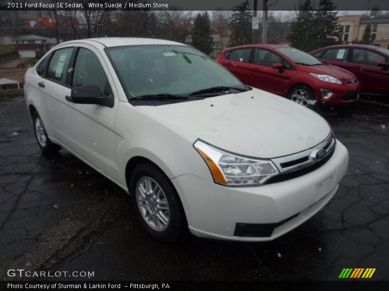 White Suede / Medium Stone 2011 Ford Focus SE Sedan