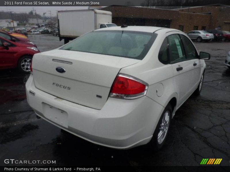 White Suede / Medium Stone 2011 Ford Focus SE Sedan