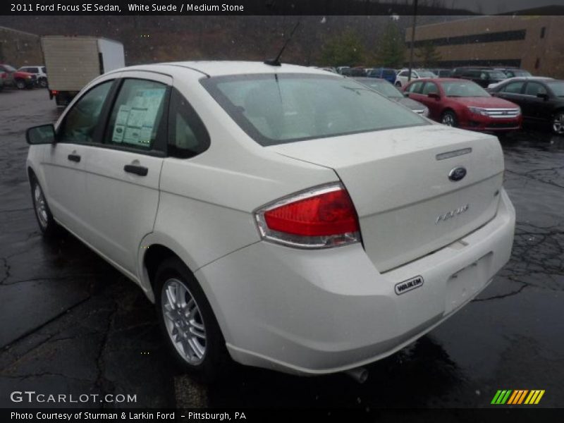 White Suede / Medium Stone 2011 Ford Focus SE Sedan