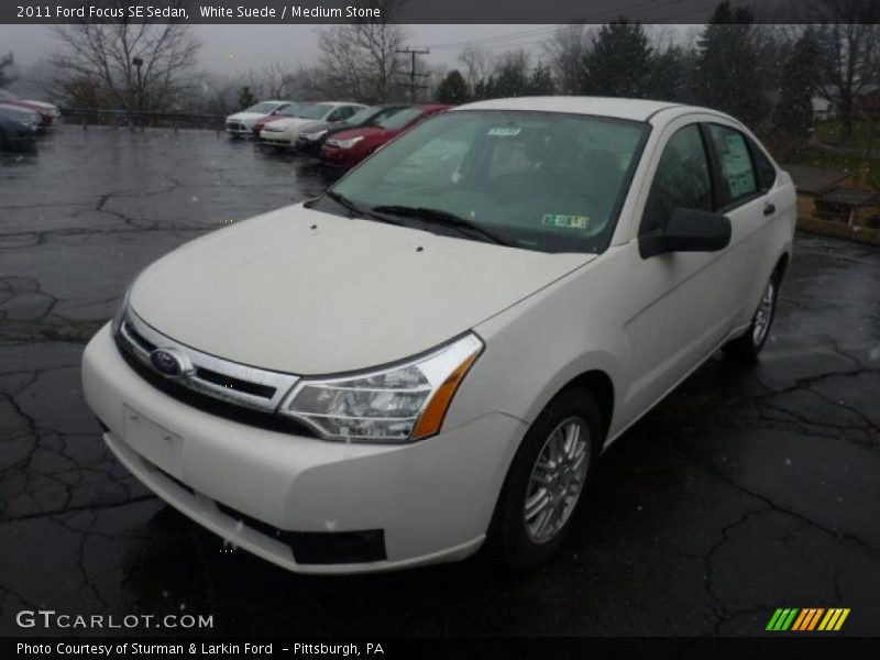 White Suede / Medium Stone 2011 Ford Focus SE Sedan