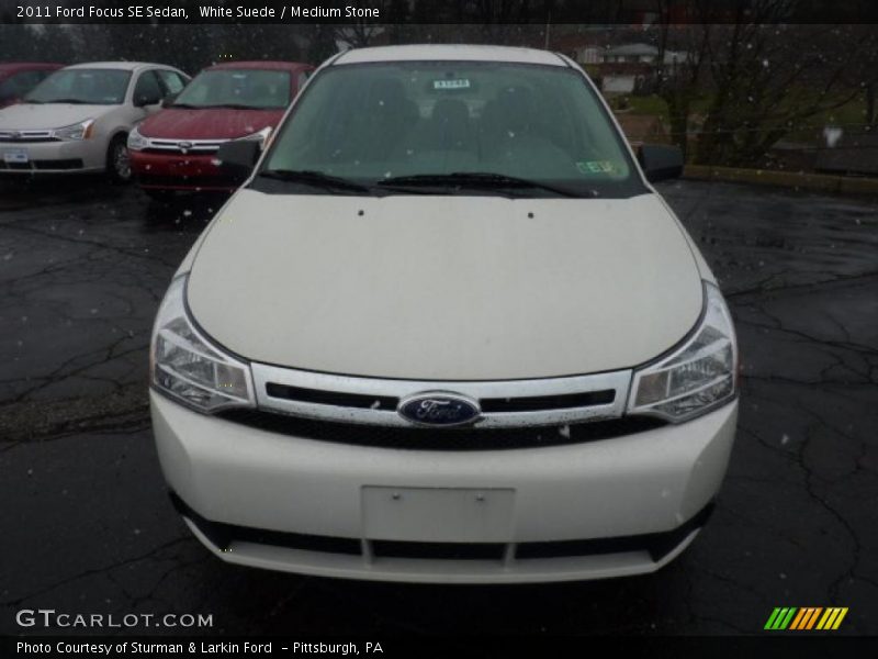White Suede / Medium Stone 2011 Ford Focus SE Sedan