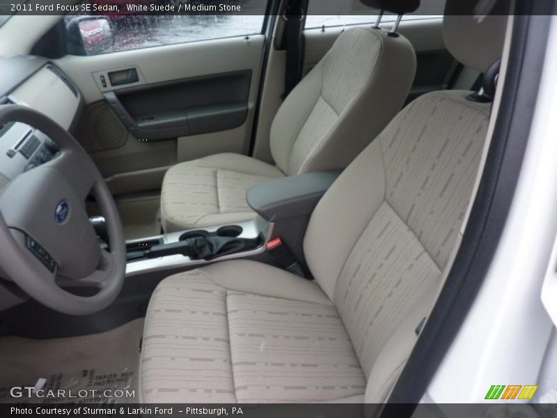 White Suede / Medium Stone 2011 Ford Focus SE Sedan