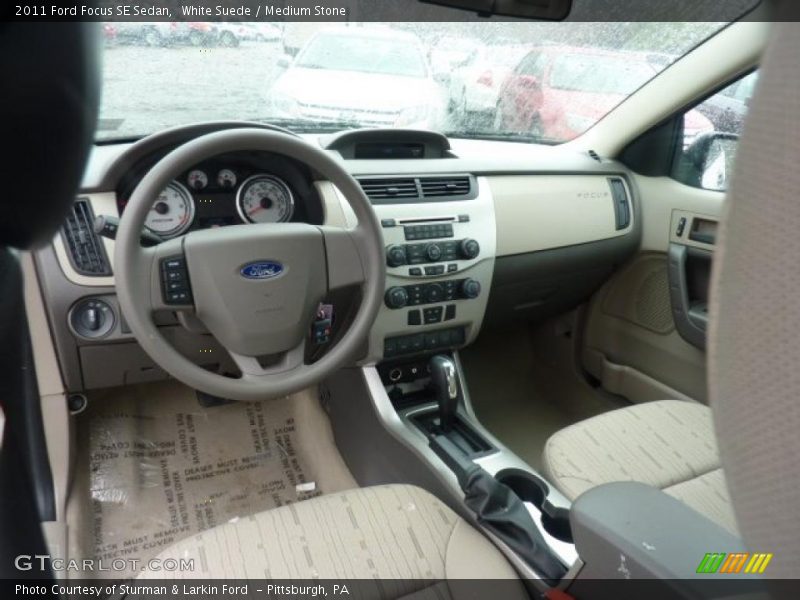 White Suede / Medium Stone 2011 Ford Focus SE Sedan