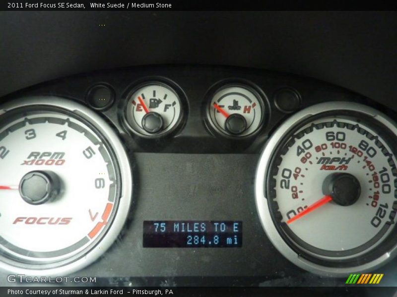 White Suede / Medium Stone 2011 Ford Focus SE Sedan