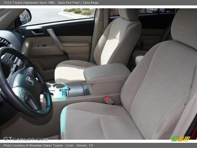 Salsa Red Pearl / Sand Beige 2010 Toyota Highlander Sport 4WD